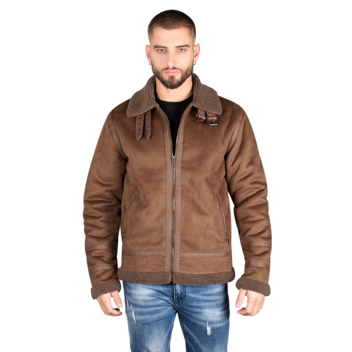 Chamarra Cazadora Gamuza Polar Hombre - Greenlander