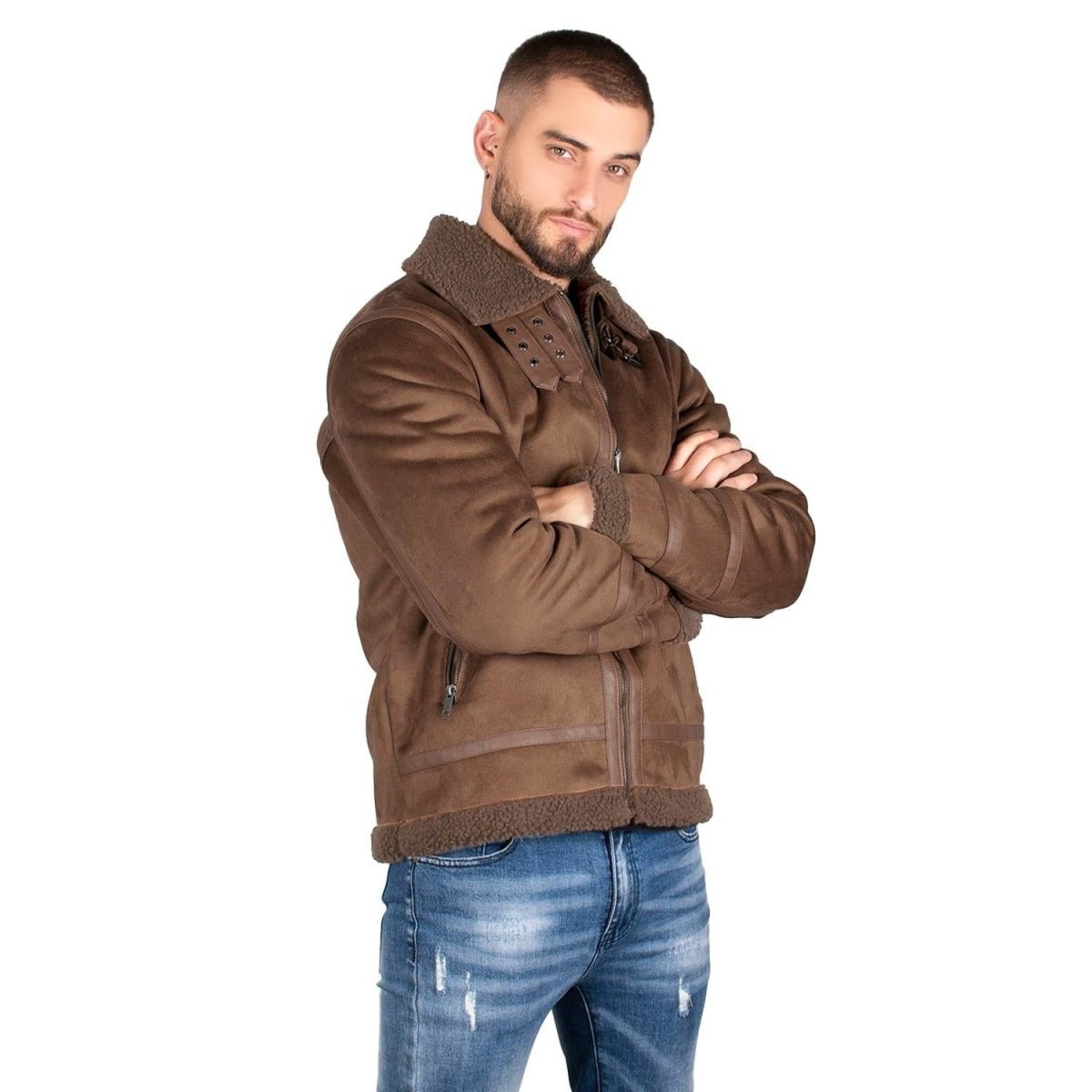 Chamarra Cazadora Gamuza Polar Hombre - Greenlander