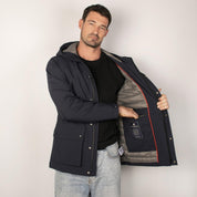 Chamarra con Capucha para hombre con bolsa interna Greenlander - Greenlander