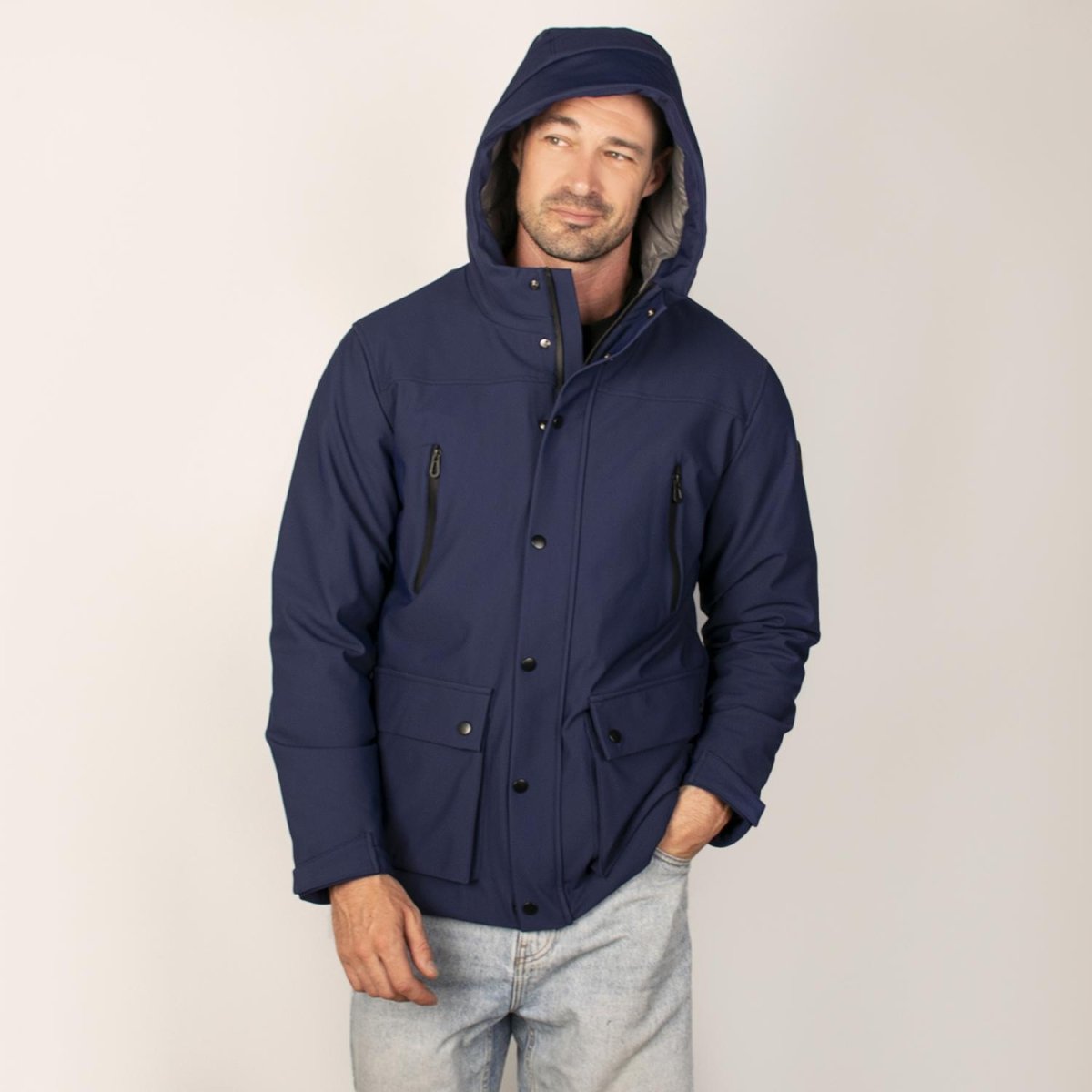 Chamarra con Capucha para hombre con bolsa interna Greenlander - Greenlander