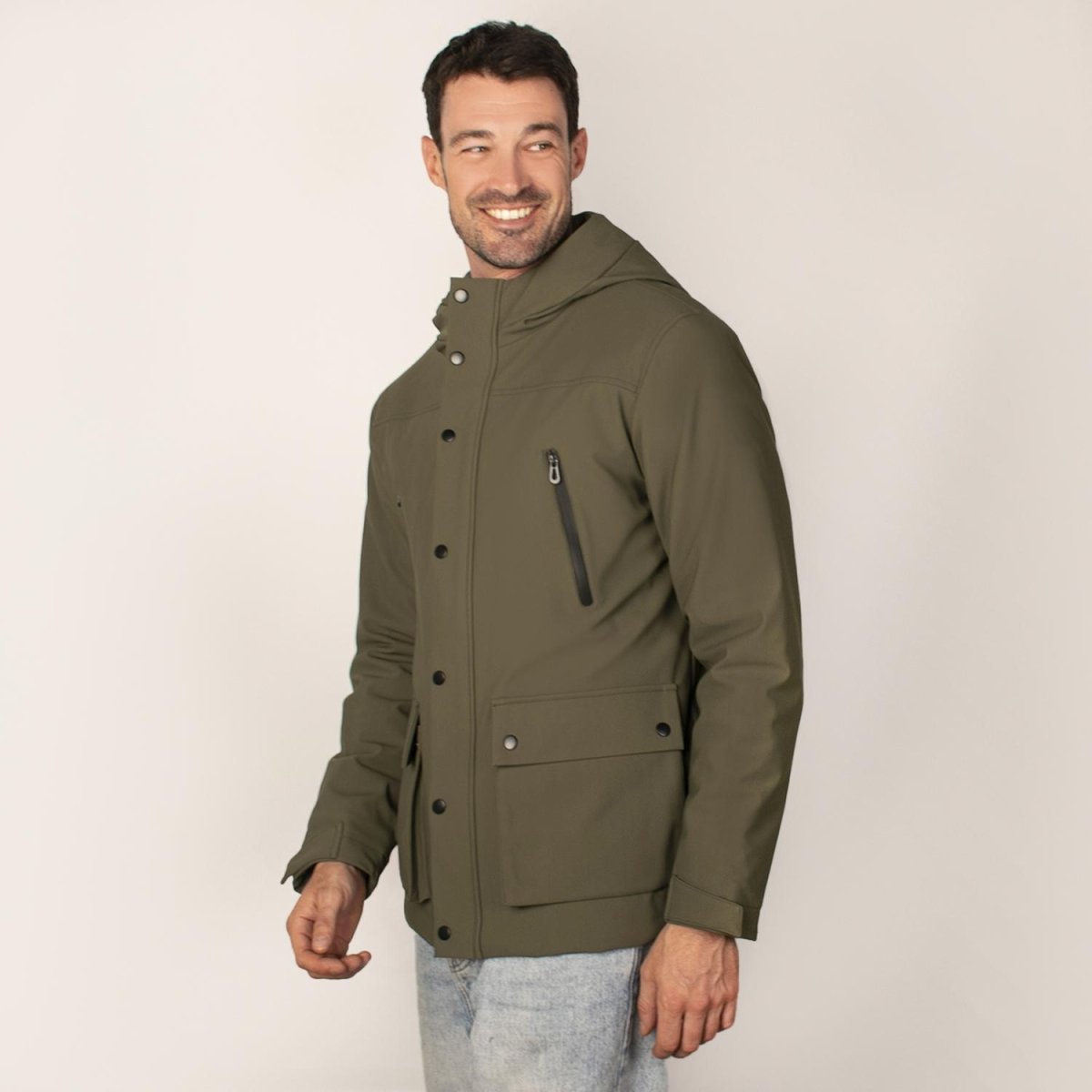 Chamarra con Capucha para hombre con bolsa interna Greenlander - Greenlander