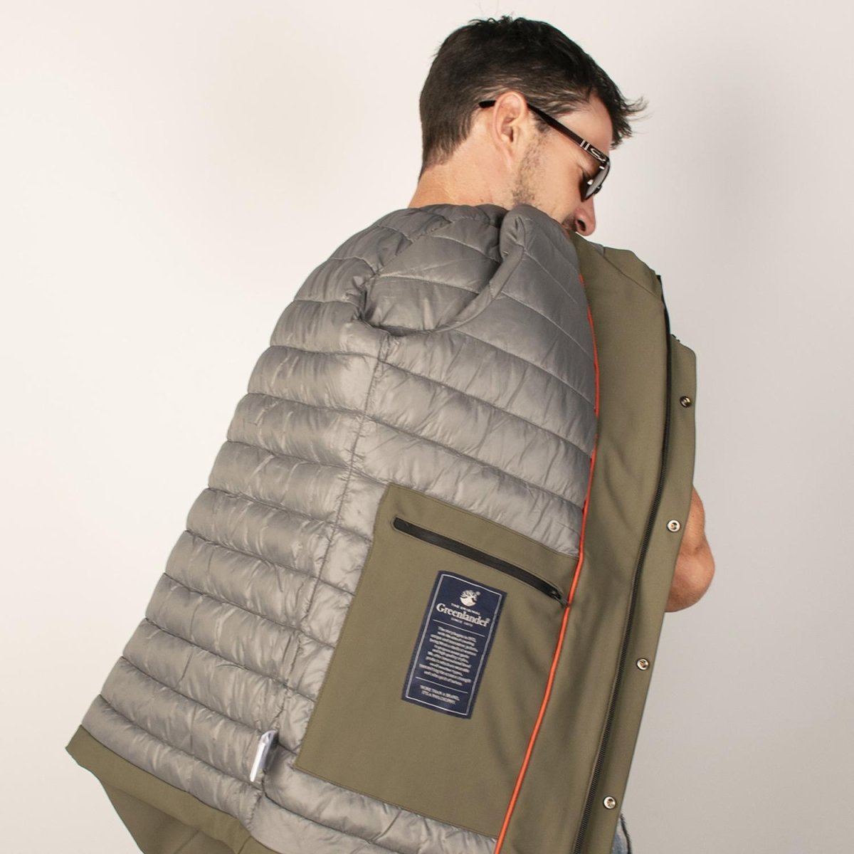 Chamarra con Capucha para hombre con bolsa interna Greenlander - Greenlander