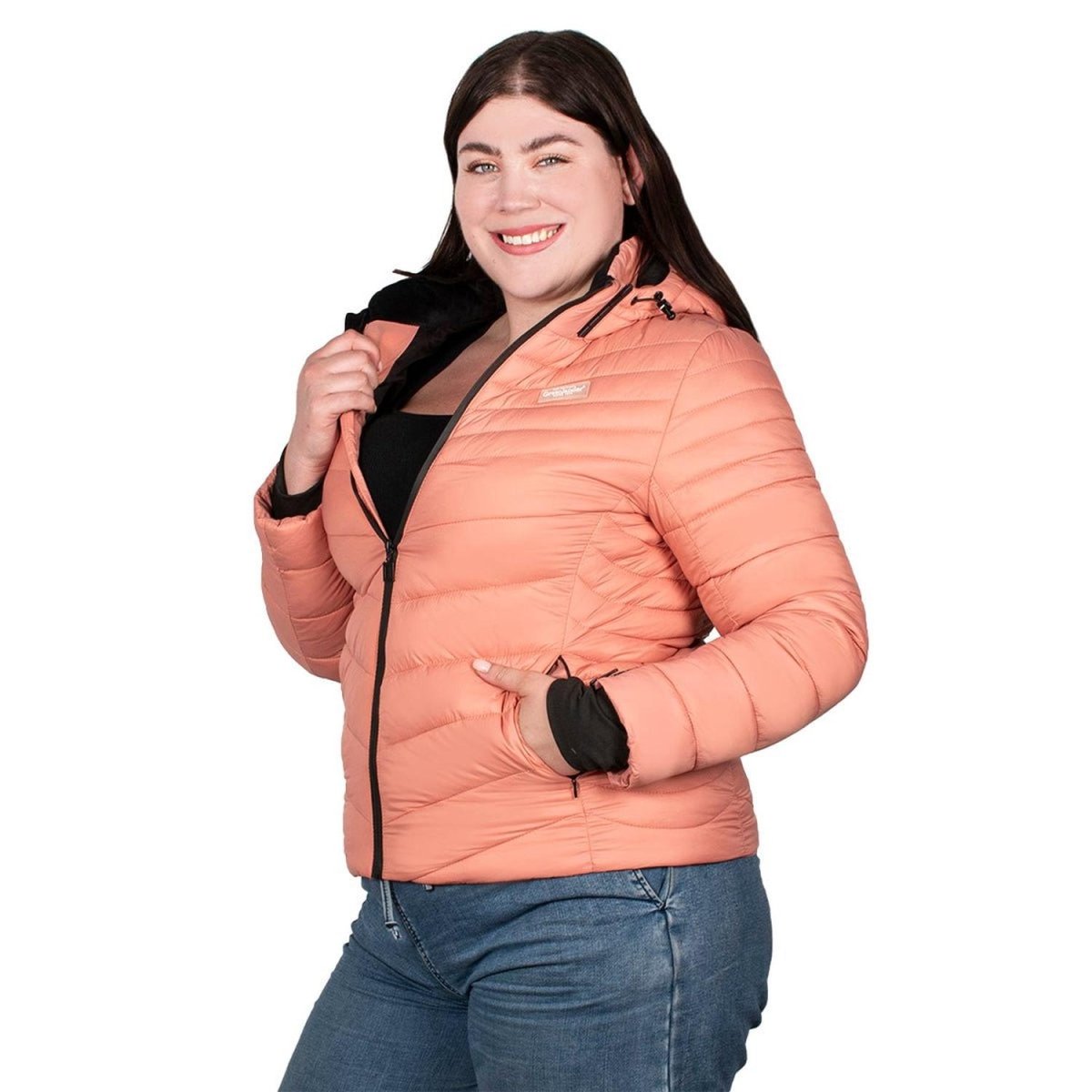 Chamarra Con Gorro Desmontable Mujer Plus Size - Greenlander