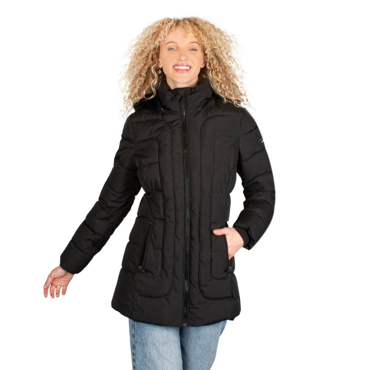 Chamarra Con Gorro Desmontable Mujer Premium - Greenlander