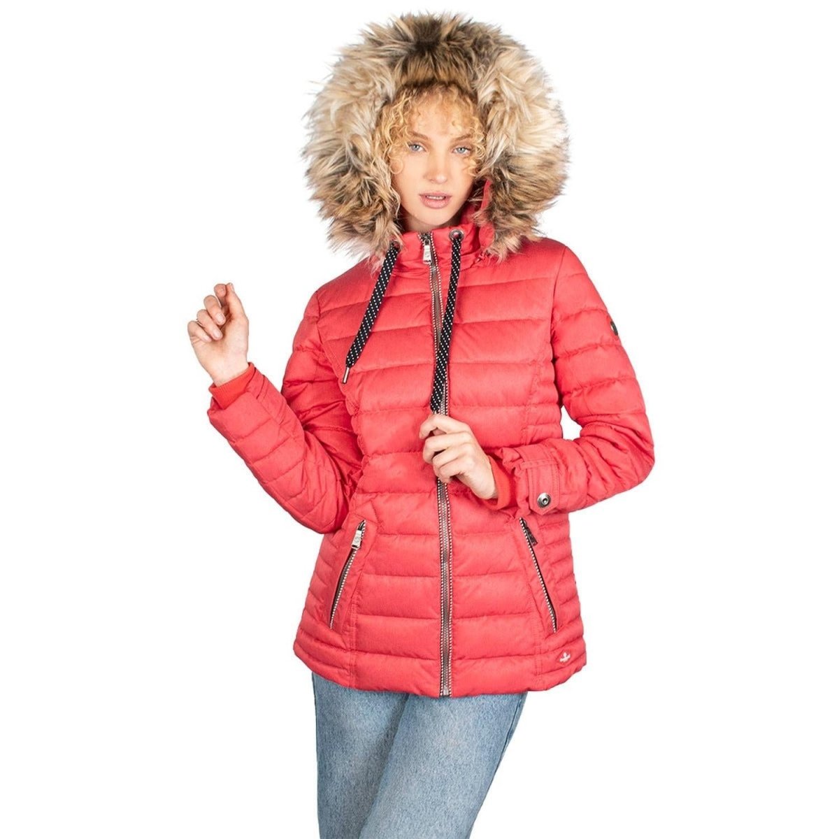 Chamarra Con Gorro Desmontable Mujer Premium - Greenlander