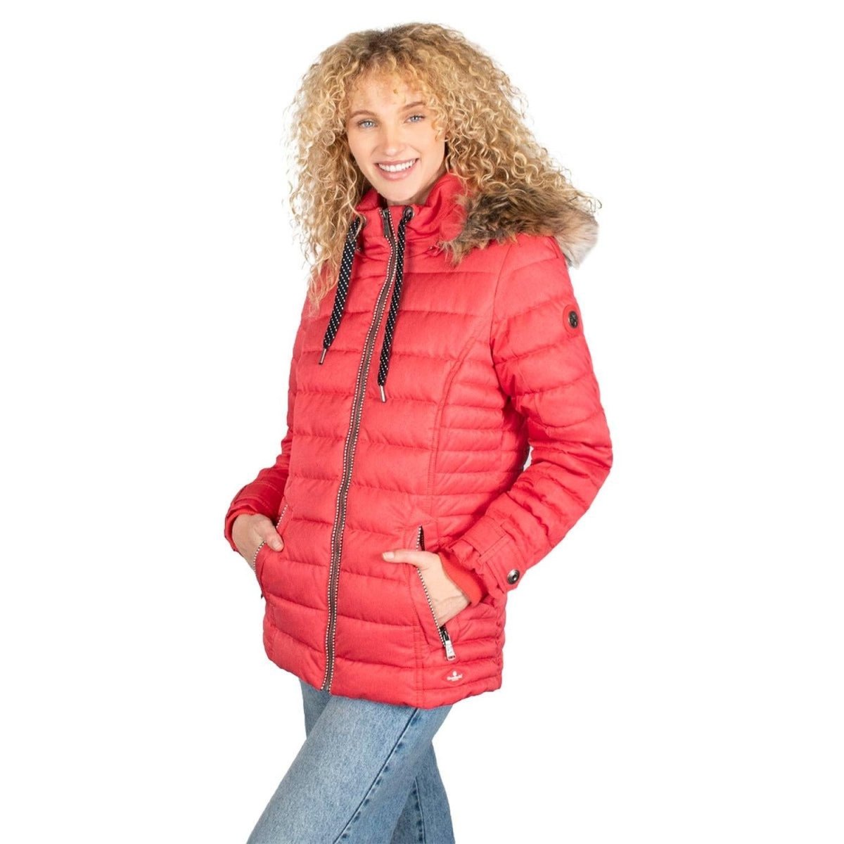 Chamarra Con Gorro Desmontable Mujer Premium - Greenlander