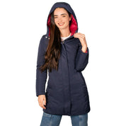 Chamarra Con Gorro Fijo y Forro Capitonado en Contraste Greenlander Mujer - Greenlander