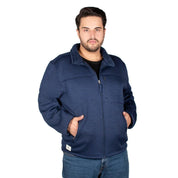 Chamarra Cuello Alto Jaspeada Hombre Plus Size - Greenlander