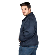 Chamarra Cuello Alto Jaspeada Hombre Plus Size - Greenlander