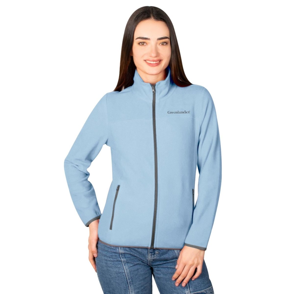 Chamarra de fleece para mujer con cuello alto y bolsillos Greenlander - Greenlander