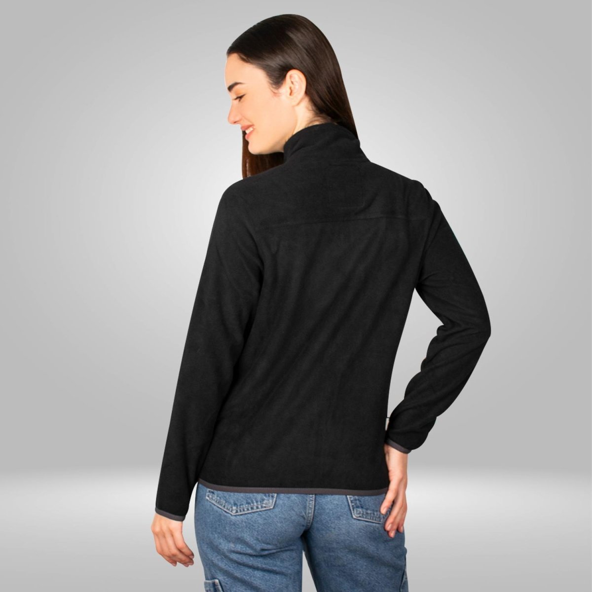 Chamarra de fleece para mujer con cuello alto y bolsillos Greenlander - Greenlander