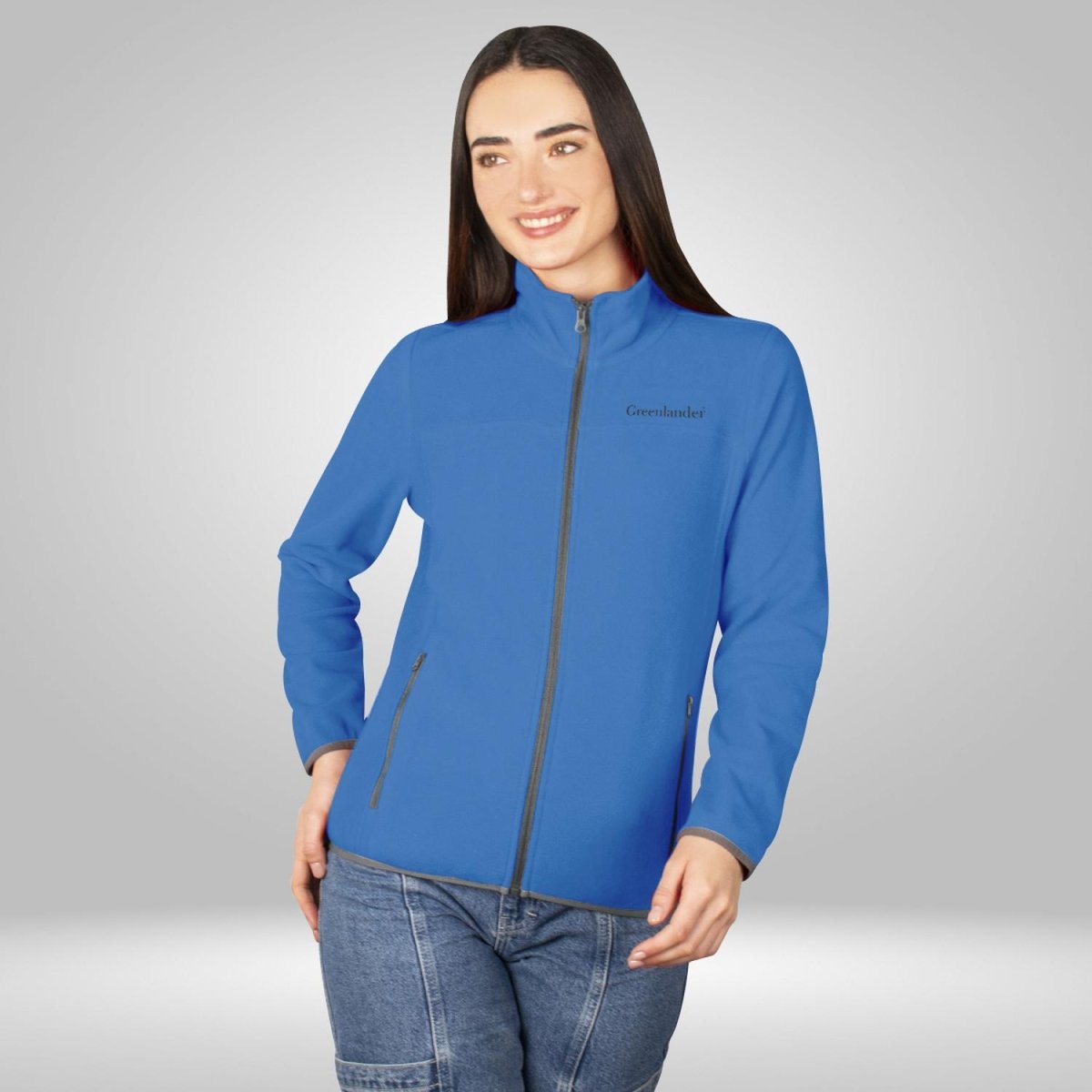 Chamarra de fleece para mujer con cuello alto y bolsillos Greenlander - Greenlander