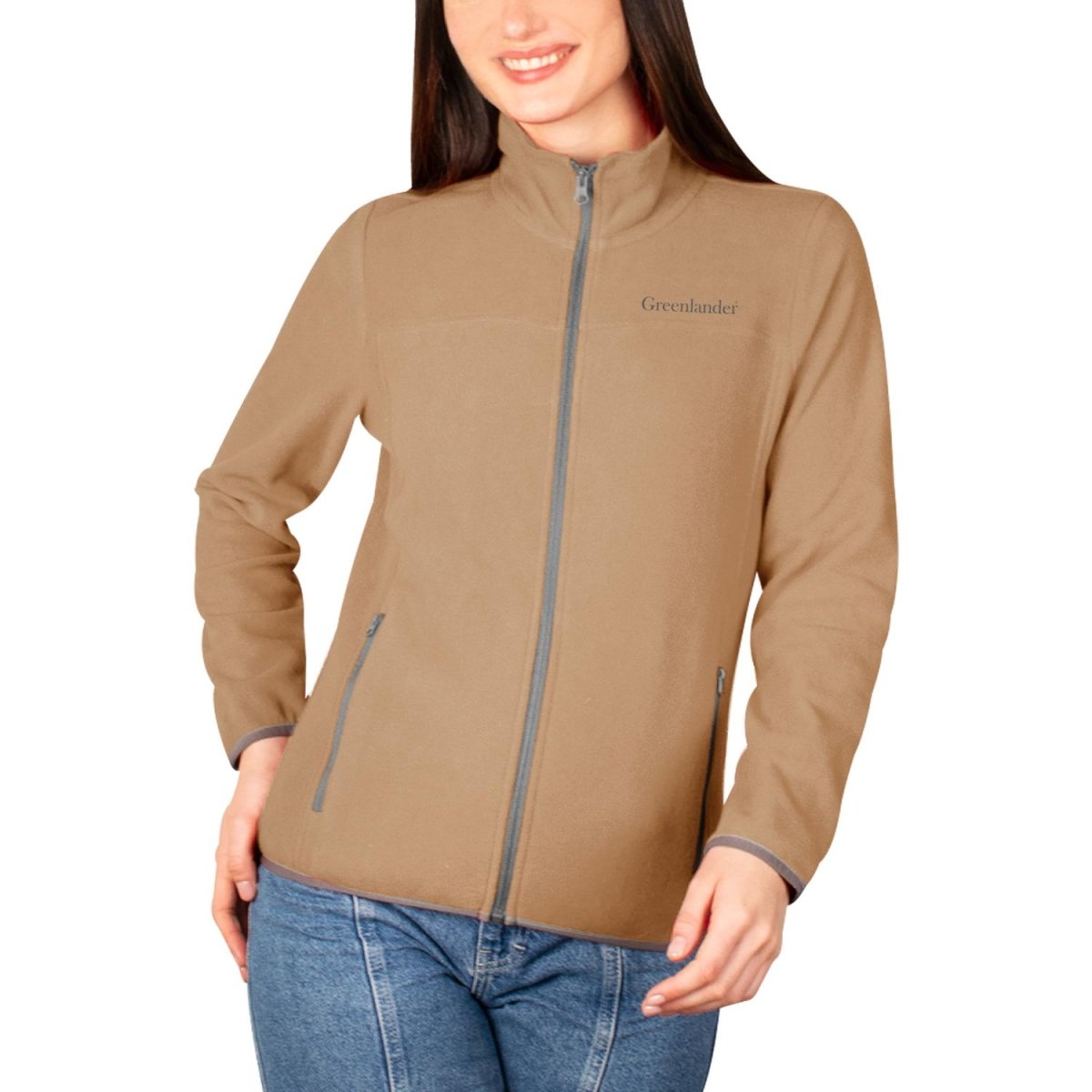Chamarra de fleece para mujer con cuello alto y bolsillos Greenlander - Greenlander
