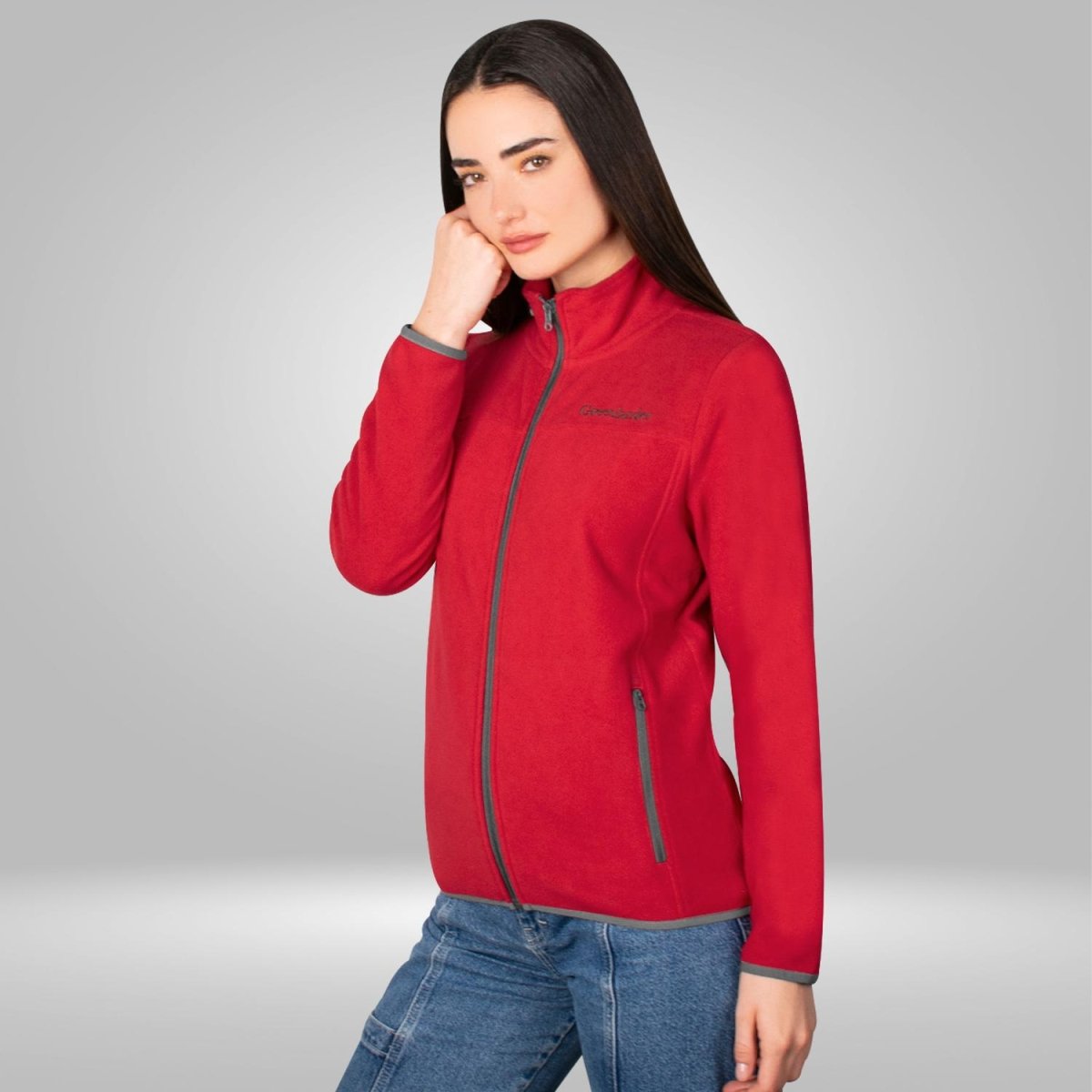 Chamarra de fleece para mujer con cuello alto y bolsillos Greenlander - Greenlander