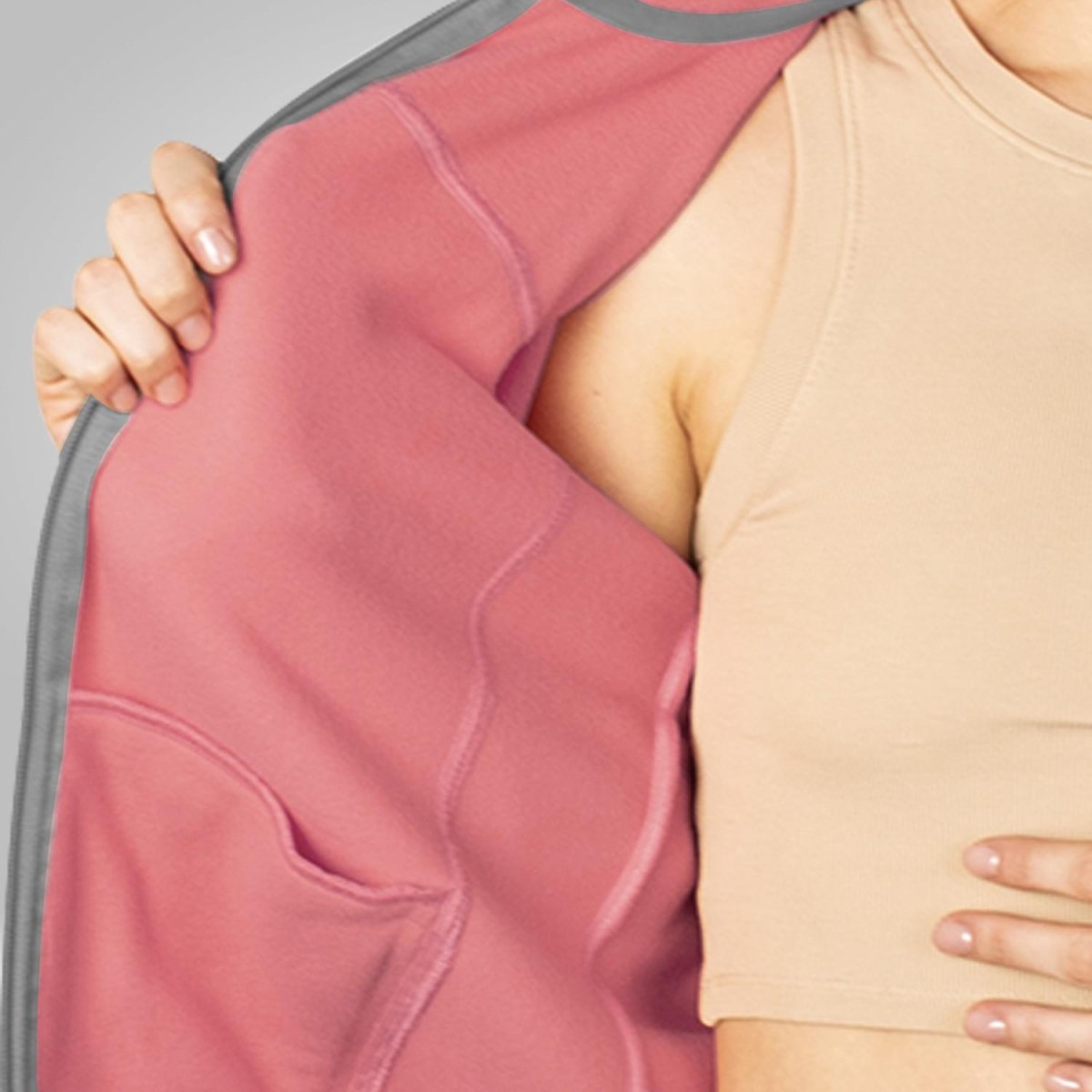 Chamarra de fleece para mujer con cuello alto y bolsillos Greenlander - Greenlander