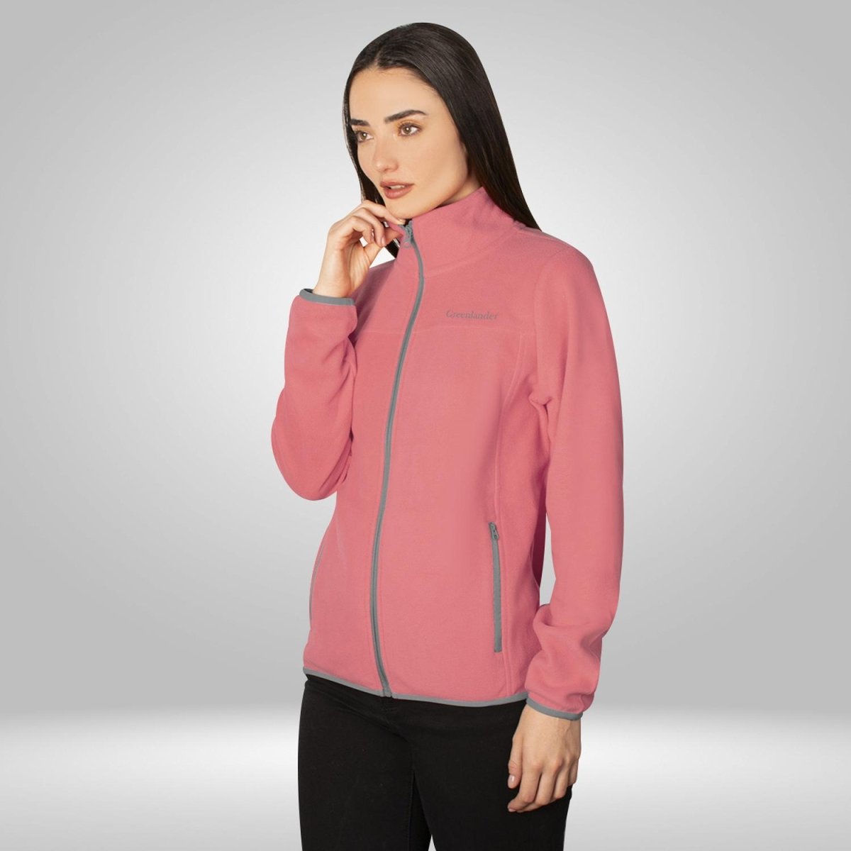 Chamarra de fleece para mujer con cuello alto y bolsillos Greenlander - Greenlander