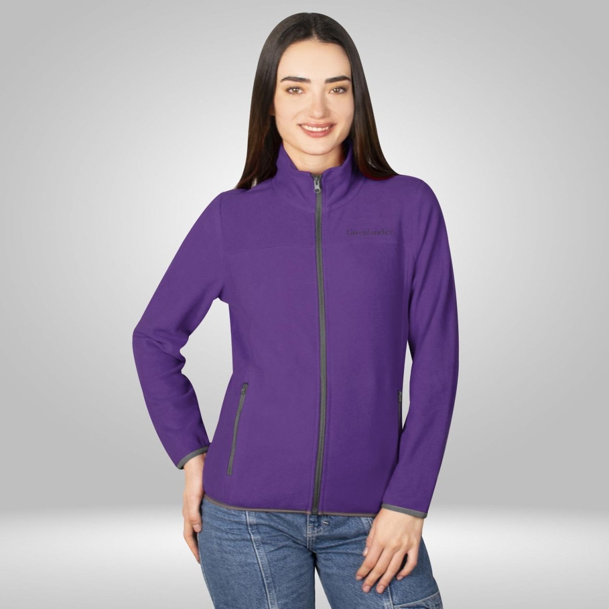 Chamarra de fleece para mujer con cuello alto y bolsillos Greenlander - Greenlander