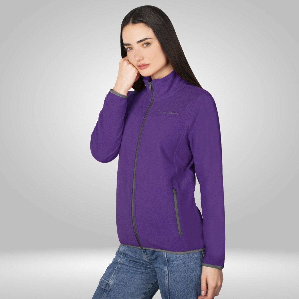 Chamarra de fleece para mujer con cuello alto y bolsillos Greenlander - Greenlander