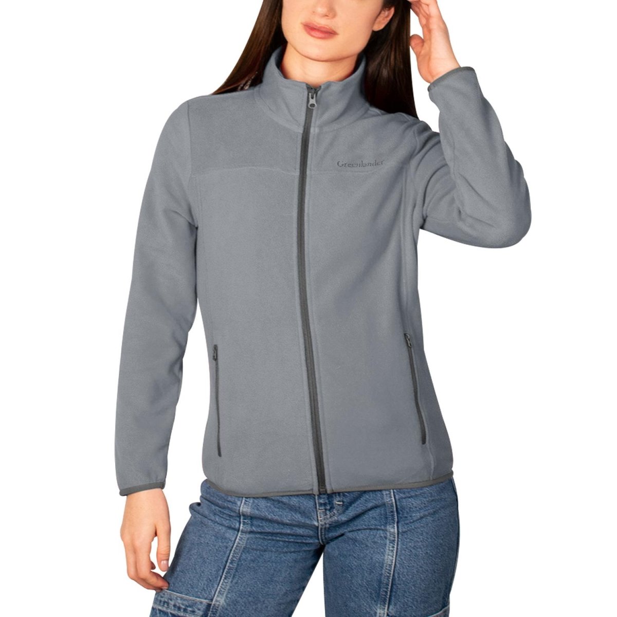 Chamarra de fleece para mujer con cuello alto y bolsillos Greenlander - Greenlander