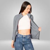 Chamarra de fleece para mujer con cuello alto y bolsillos Greenlander - Greenlander