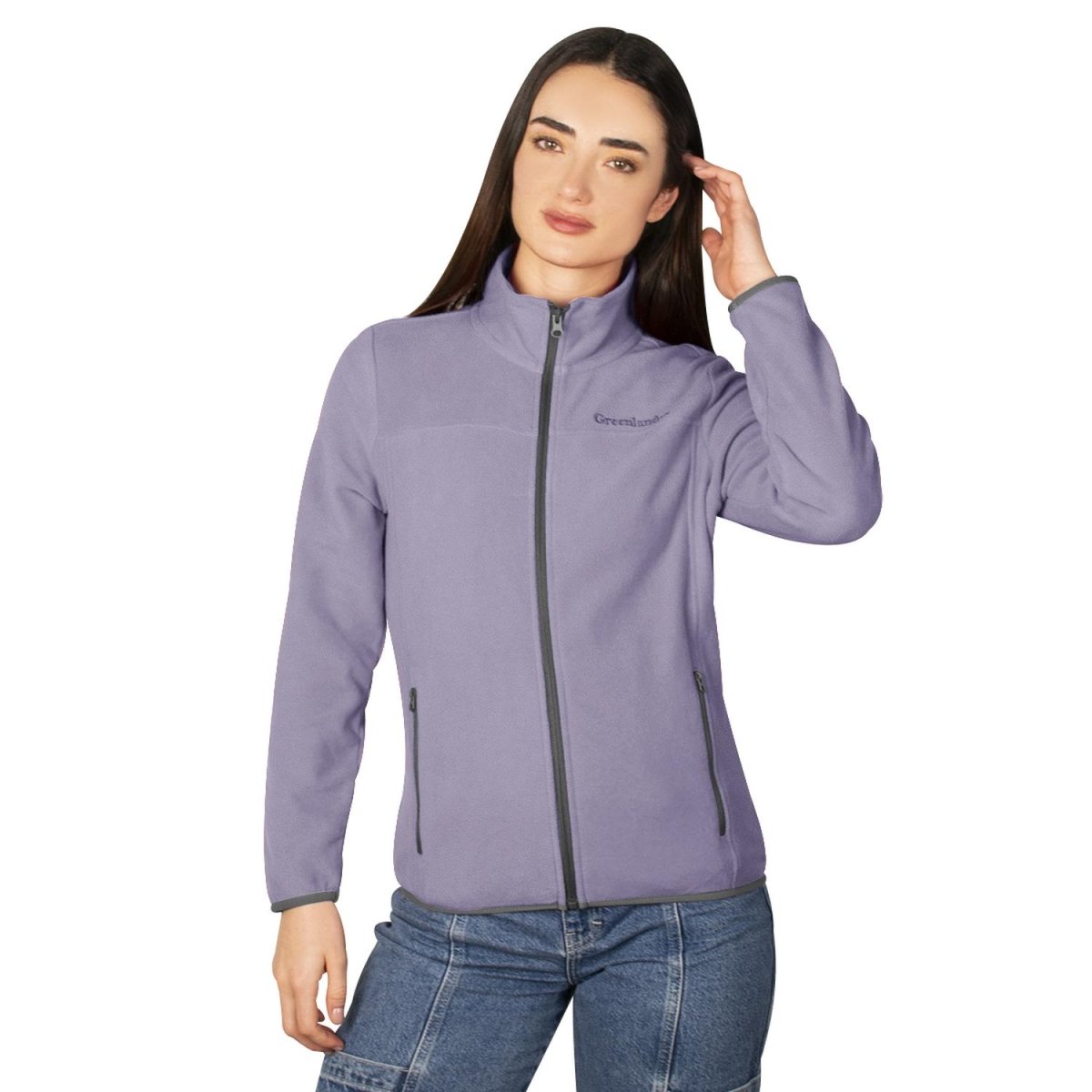 Chamarra de fleece para mujer con cuello alto y bolsillos Greenlander - Greenlander