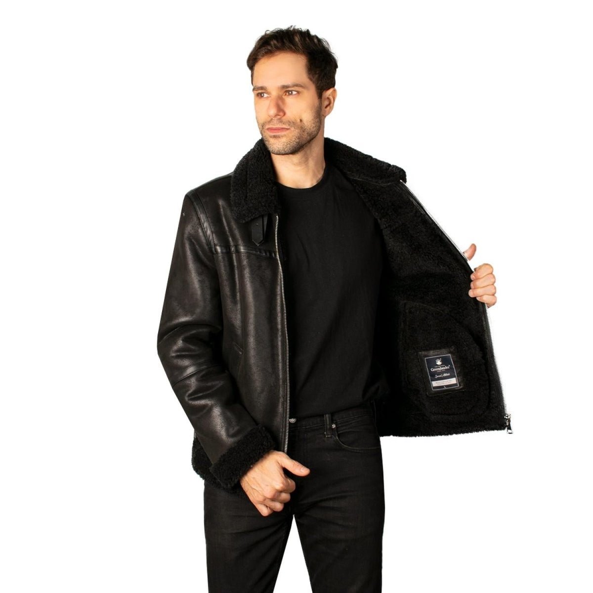 Chamarra de Gamuza con Forro de Peluche Greenlander Hombre - Greenlander