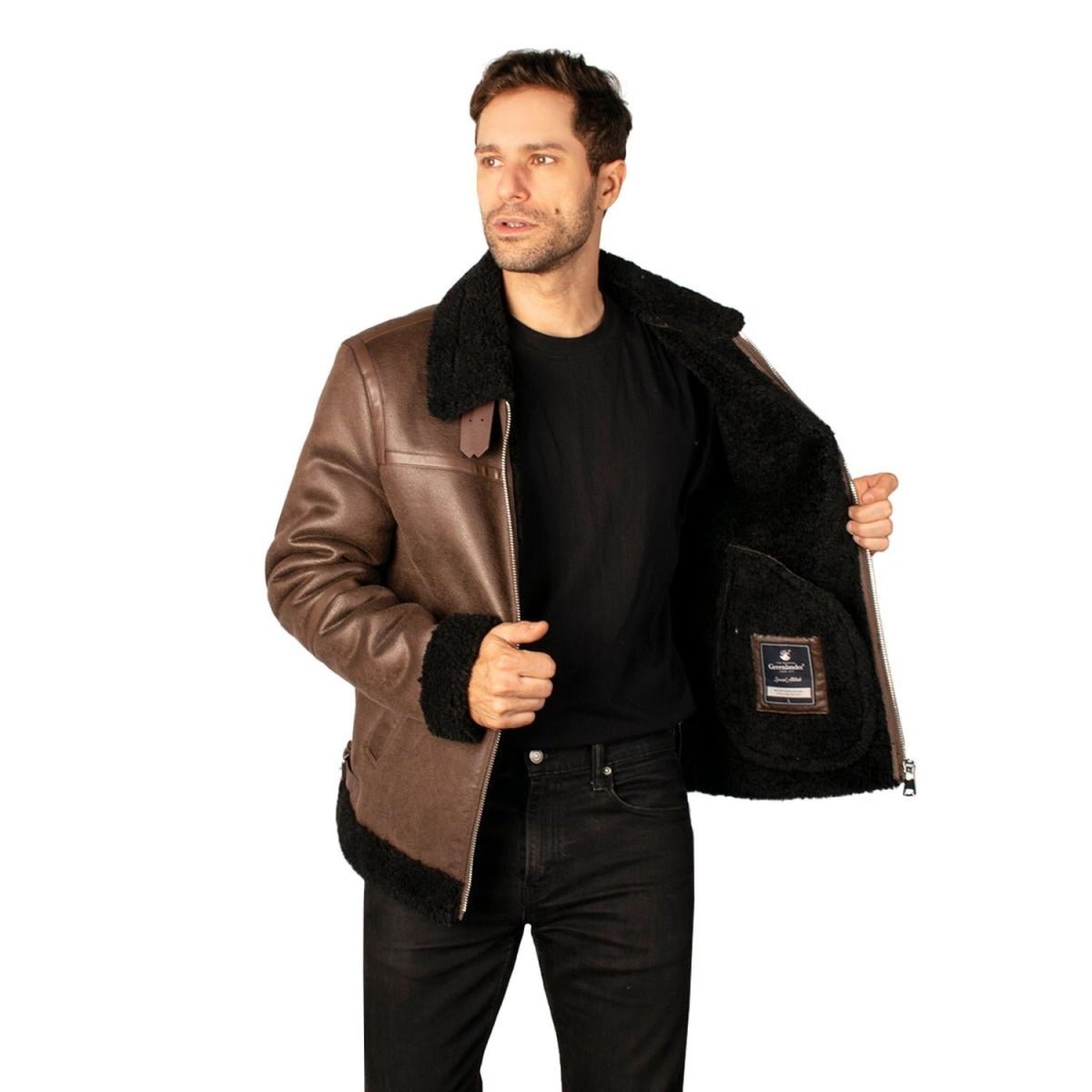 Chamarra de Gamuza con Forro de Peluche Greenlander Hombre - Greenlander