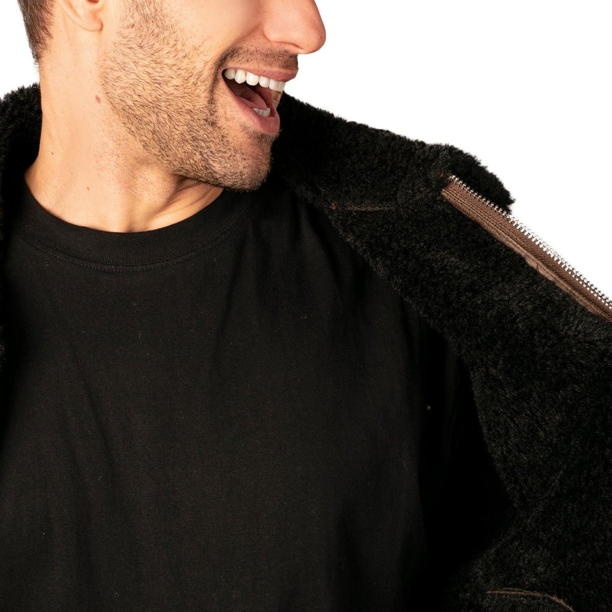 Chamarra de Gamuza con Forro de Peluche Greenlander Hombre - Greenlander