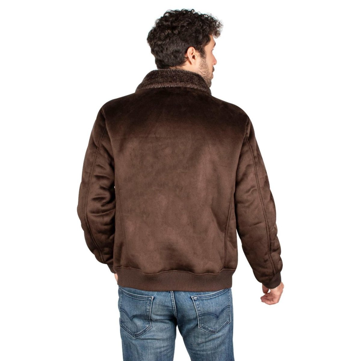 Chamarra De Gamuza Cuello Fur Hombre - Greenlander