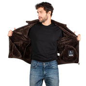 Chamarra De Gamuza Cuello Fur Hombre - Greenlander
