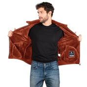 Chamarra De Gamuza Cuello Fur Hombre - Greenlander