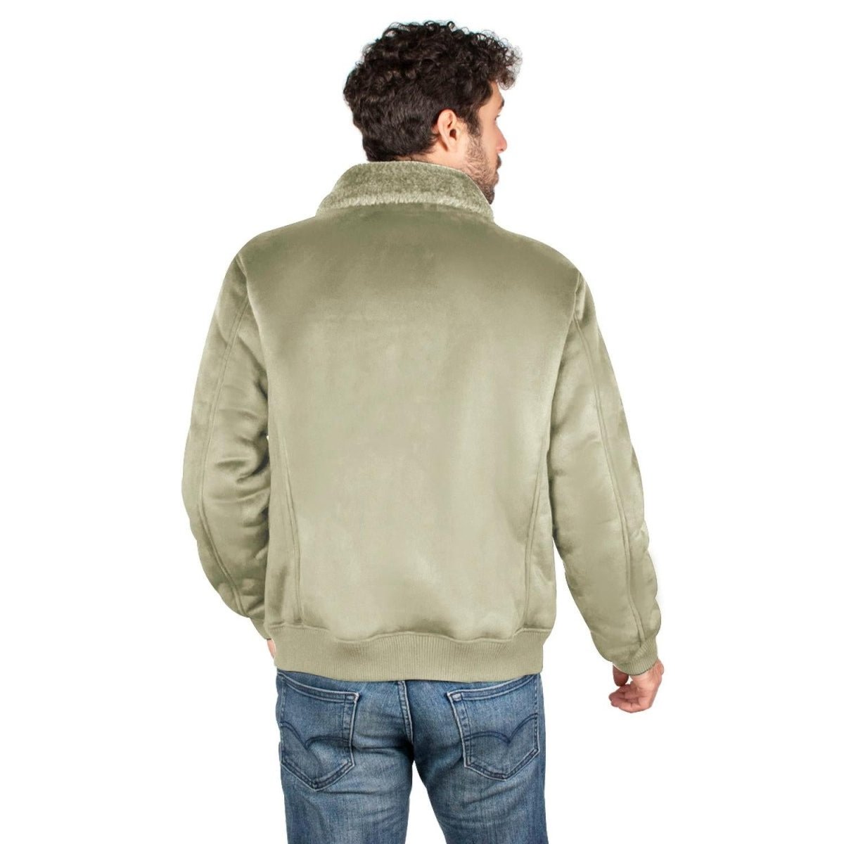 Chamarra De Gamuza Cuello Fur Hombre - Greenlander
