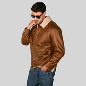 Chamarra De Gamuza Para Hombre Con Cuello De Sherpa Greenlander - Greenlander