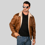 Chamarra De Gamuza Para Hombre Con Cuello De Sherpa Greenlander - Greenlander