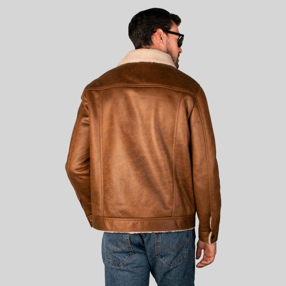 Chamarra De Gamuza Para Hombre Con Cuello De Sherpa Greenlander - Greenlander