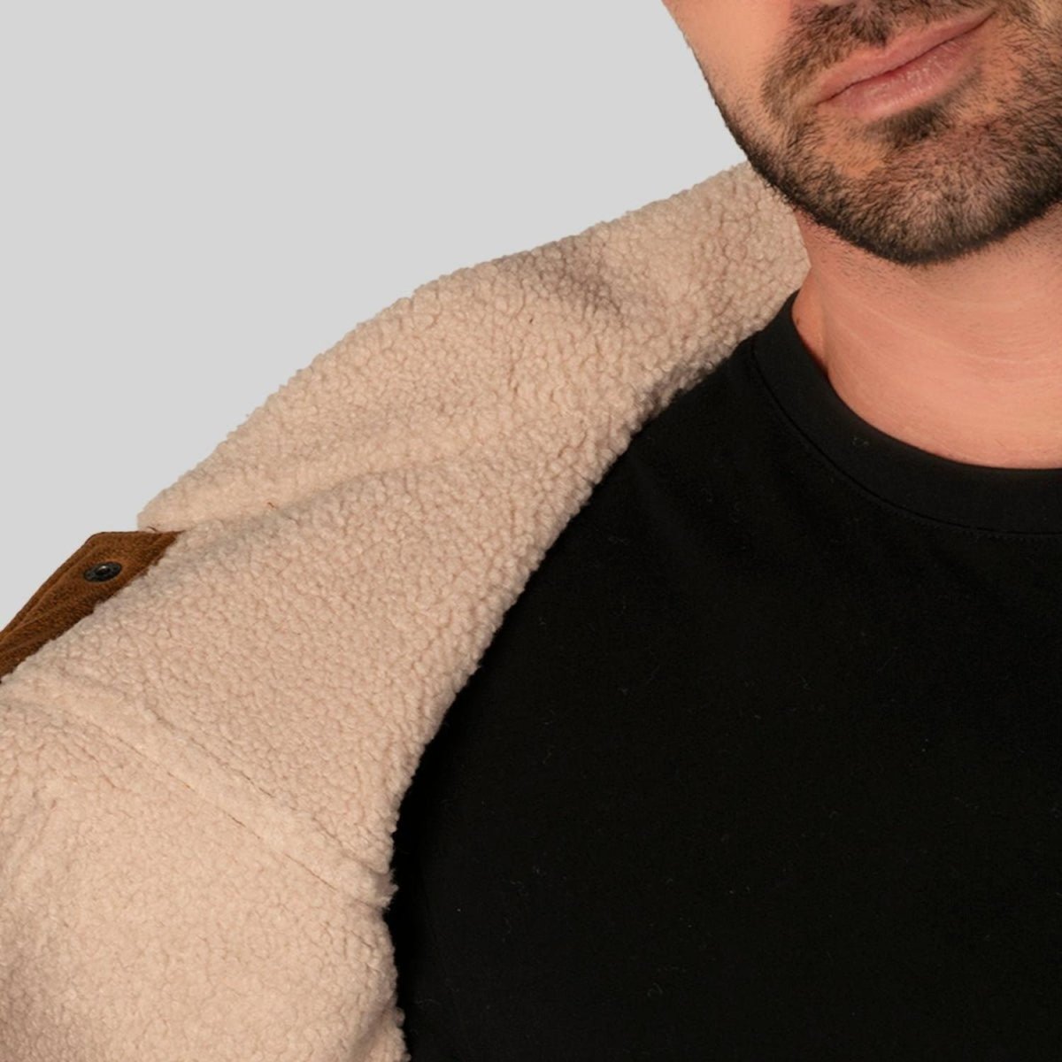 Chamarra De Gamuza Para Hombre Con Cuello De Sherpa Greenlander - Greenlander
