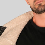 Chamarra De Gamuza Para Hombre Con Cuello De Sherpa Greenlander - Greenlander