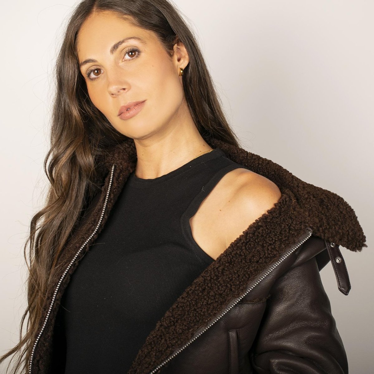 Chamarra de gamuza para mujer con bolsas a los costados Greenlander - Greenlander