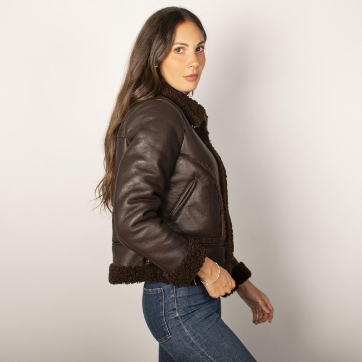 Chamarra de gamuza para mujer con bolsas a los costados Greenlander - Greenlander