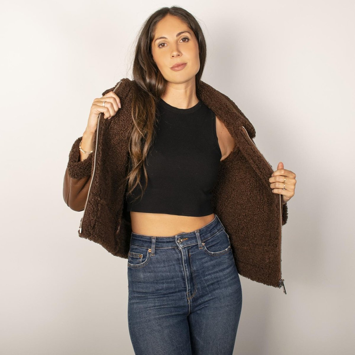 Chamarra de gamuza para mujer con bolsas a los costados Greenlander - Greenlander