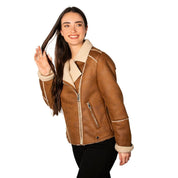 Chamarra de gamuza para mujer con forro de peluche - Greenlander