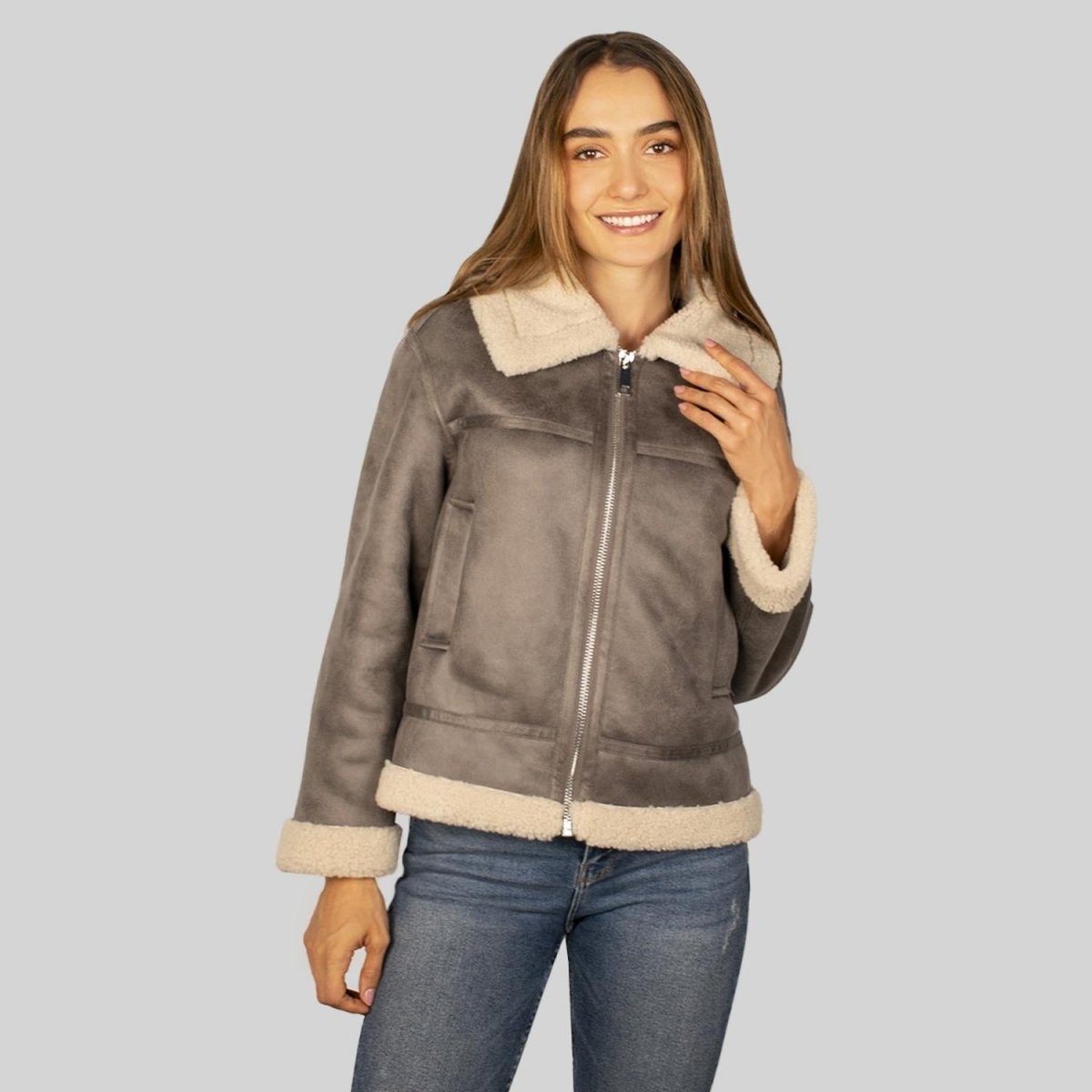 Chamarra de gamuza para mujer con forro de peluche Greenlander - Greenlander