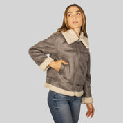Chamarra de gamuza para mujer con forro de peluche Greenlander - Greenlander