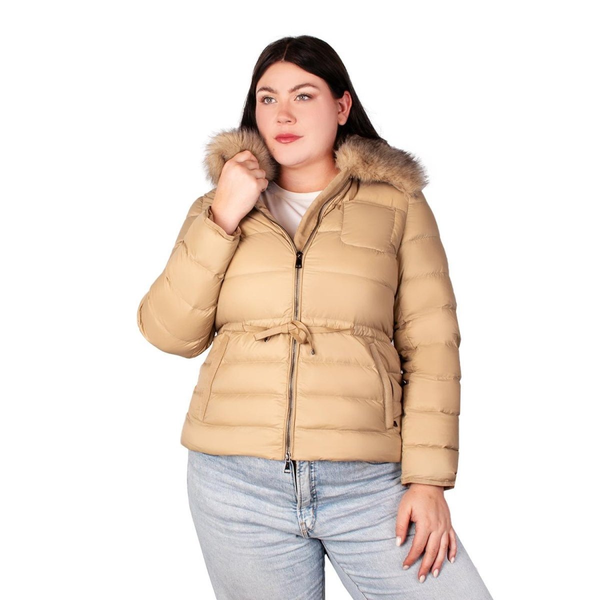 Chamarra De Pluma Capitonada Mujer Plus Size - Greenlander