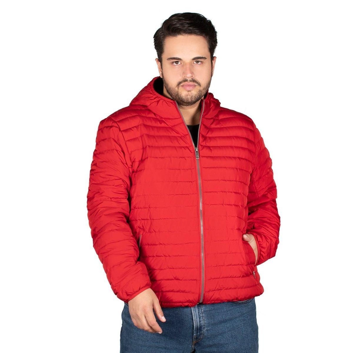 Chamarra De Pluma Hombre Plus Size - Greenlander