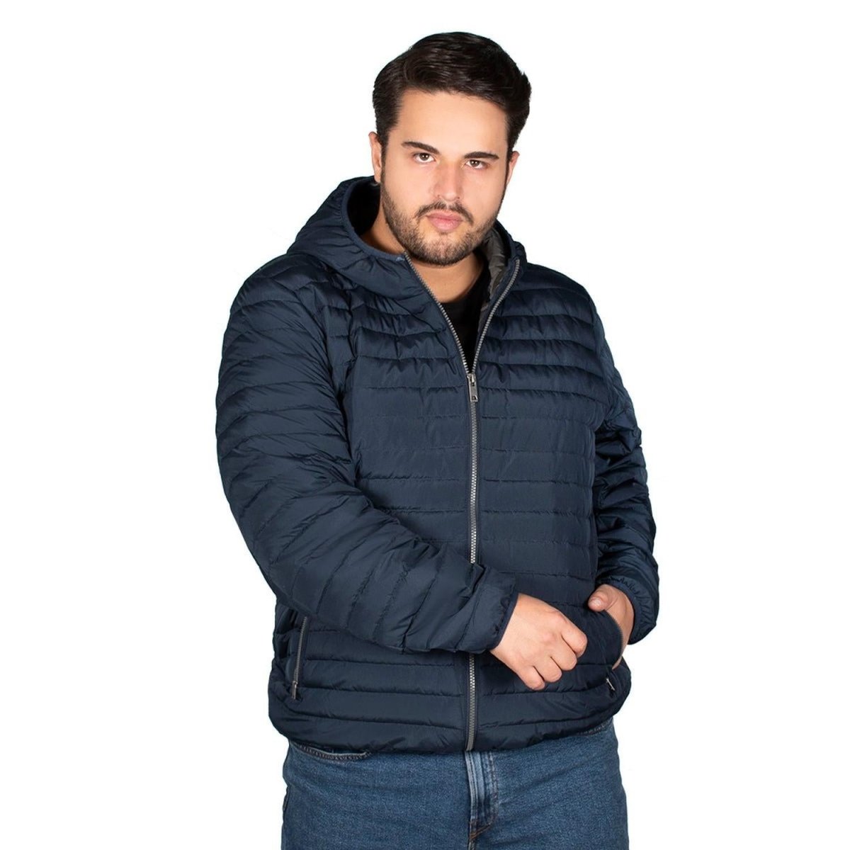Chamarra De Pluma Hombre Plus Size - Greenlander