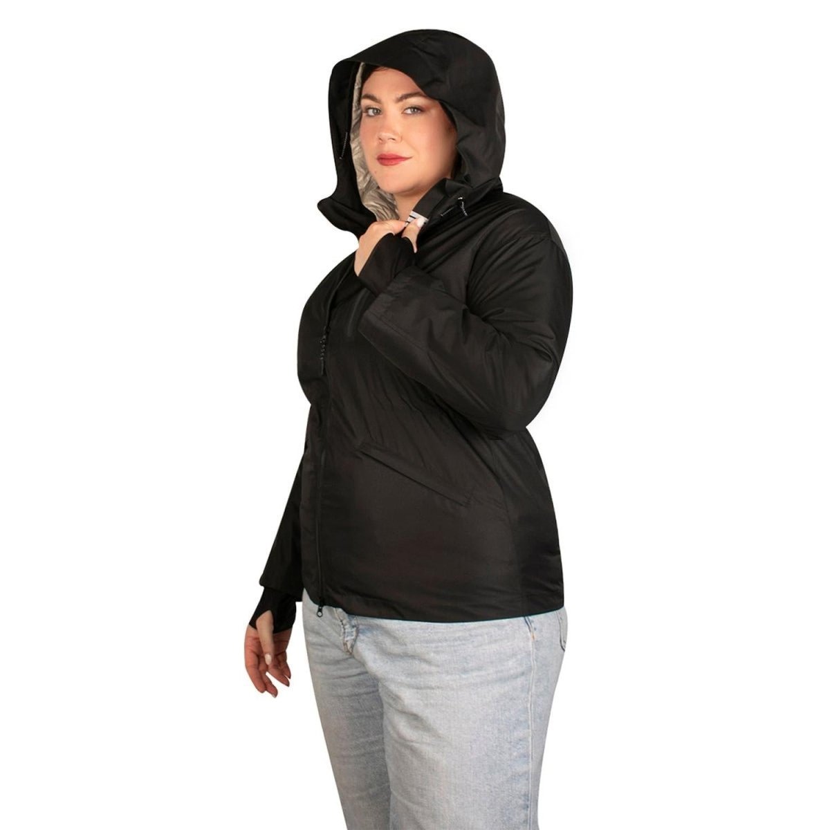 Chamarra De Pluma Mujer Plus Size - Greenlander