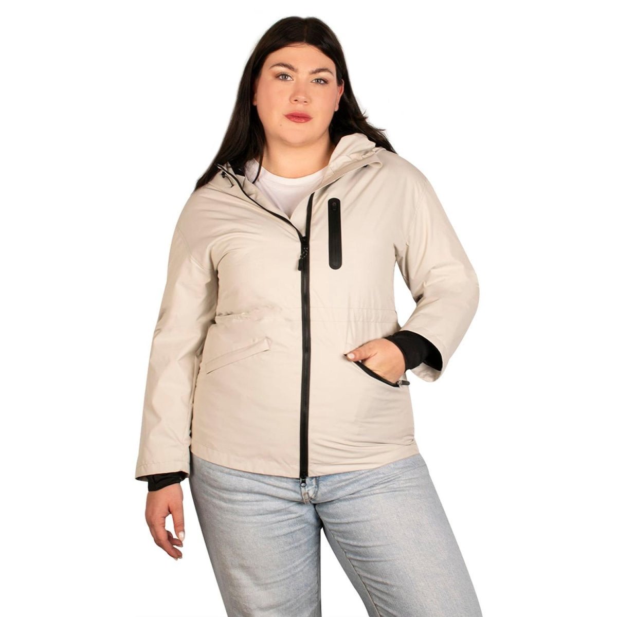 Chamarra De Pluma Mujer Plus Size - Greenlander