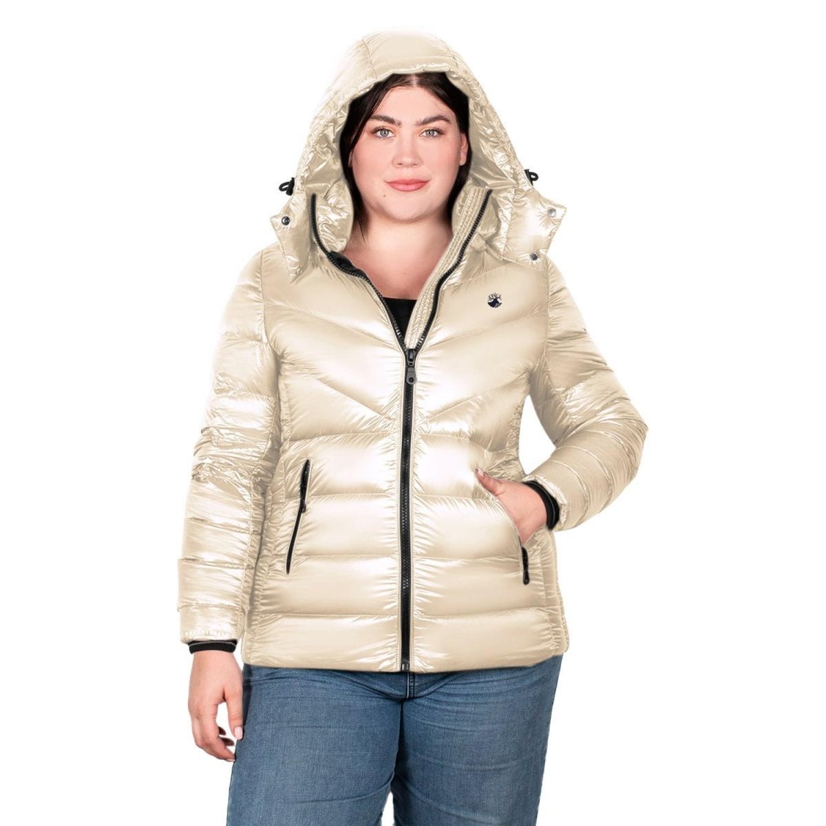 Chamarra De Pluma Mujer Premium Plus Size - Greenlander