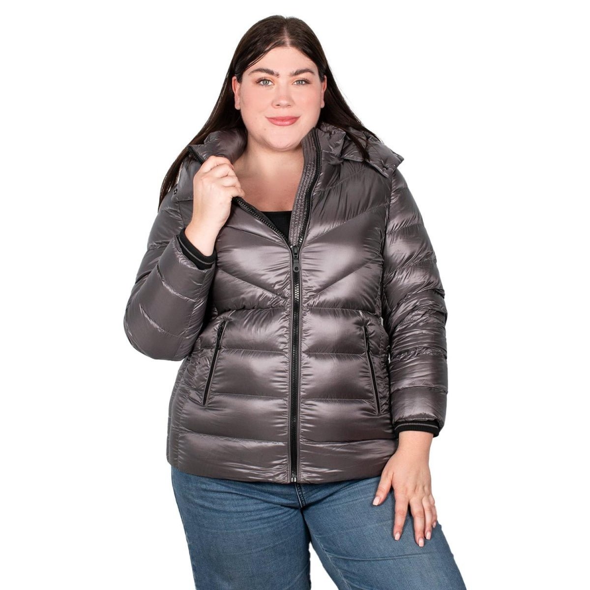 Chamarra De Pluma Mujer Premium Plus Size - Greenlander